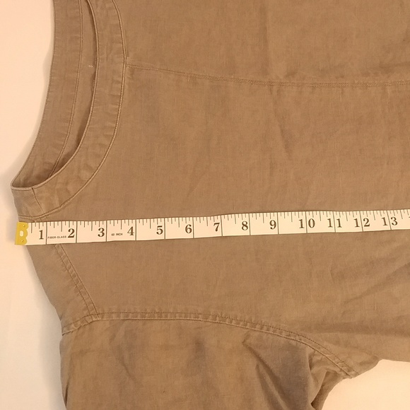 Grey 100% linen sheath dress. - Picture 5 of 11